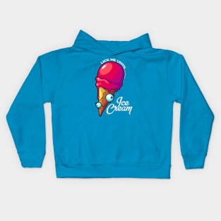 Lick Me Until Ice Cream Kids Hoodie